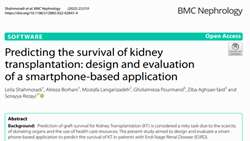 Predicting the survival of kidney transplantation: design and evaluation of a smartphone-based application
